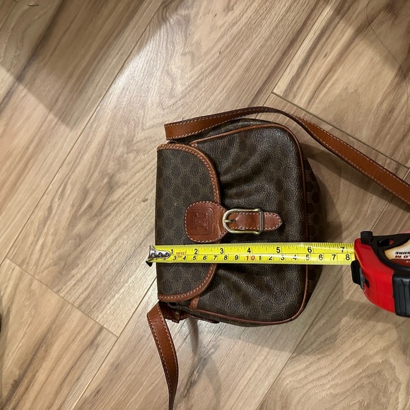 Celine brown macadam coated bag - Picture 7 of 9